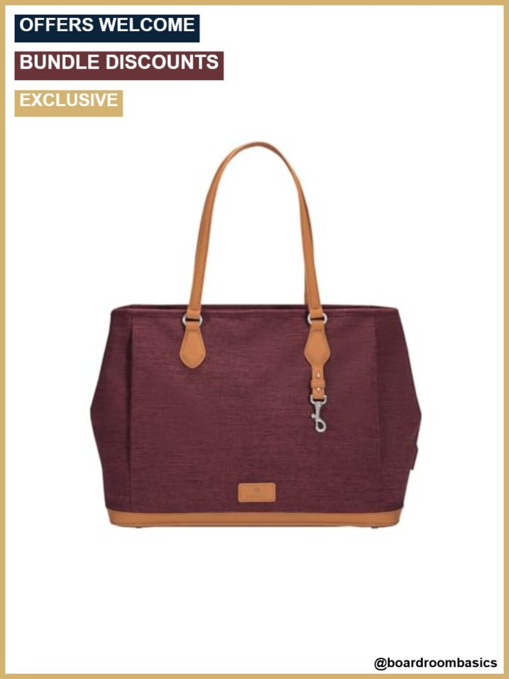 Spacious 15 Inch Laptop Work Tote Bag for Everyday & Travel